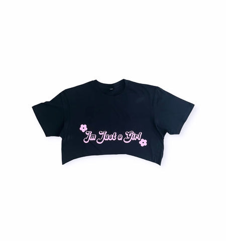 JUST A GIRL T-SHIRT/CROP TEE